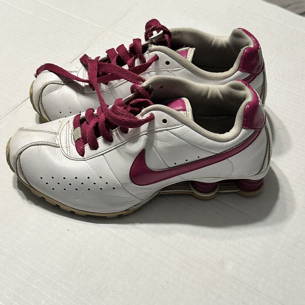 Nike Shox Classic II Sneaker Shoe White Purple Women's Size 7.5 343907-102 Y2K